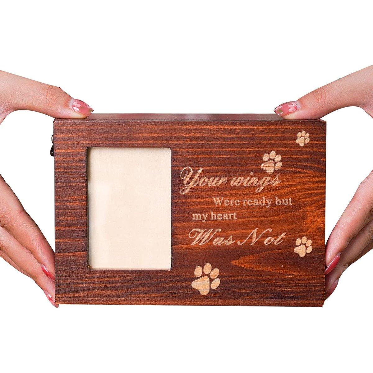 Memorial Pet Urns for Dogs Cats Ashes with Photo