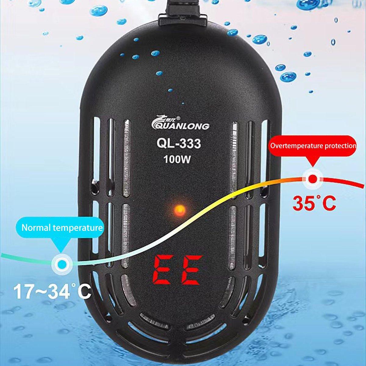 Compact Submersible Aquarium Heater - Precision Temperature Control