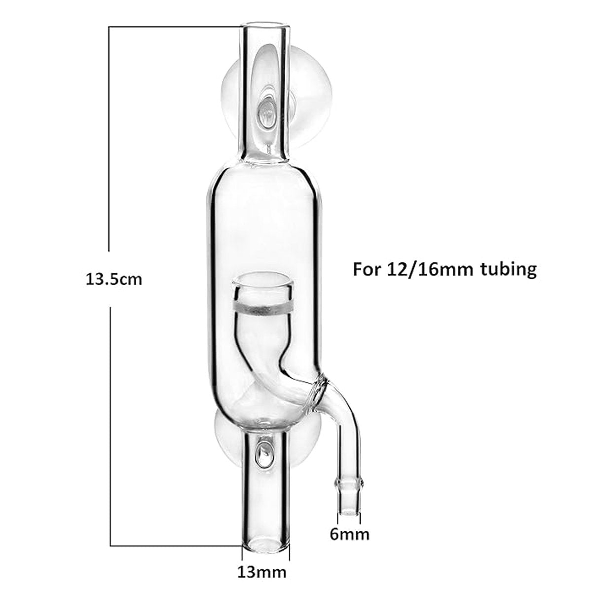 CO2 Carbon Dioxide Refiner for Fish Tank Aquarium with Trumpet Water