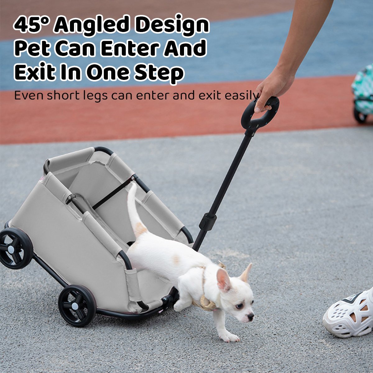 Foldable Pet Stroller Compact Travel Stroller for Small Pets