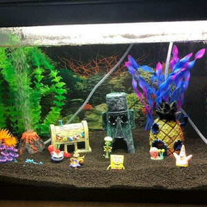 Spongebob Pineapple House Hole Fish Tank Decoration