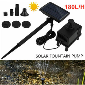 Solar Fountain for Garden and Pond with Filter Pump