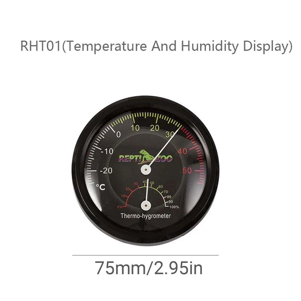 Reptile Thermometer Hygrometer for Terrariums Lizard Snake Tortoise Frog Habitat