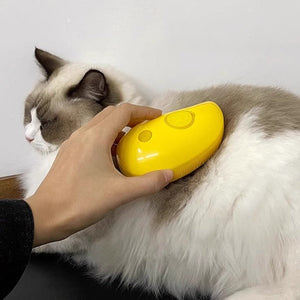 3-in-1 Steamy Pet Brush - Electric Spray Brush for Cats and Dogs