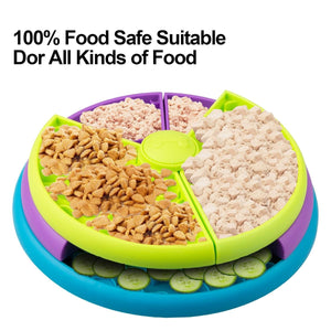 Interactive Slow Feeder Dog Bowl Rotating Design for Healthy Eating