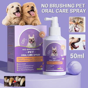 Pet Dental Spray for Dogs and Cats Breath Freshener Odor Remover Oral Cleaner