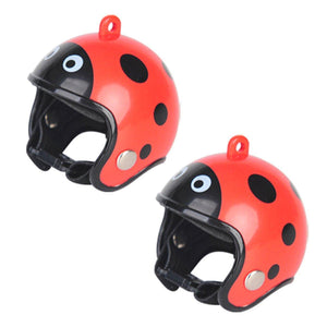 2PCS Mini Pet Chicken Helmet Protective Headgear Set