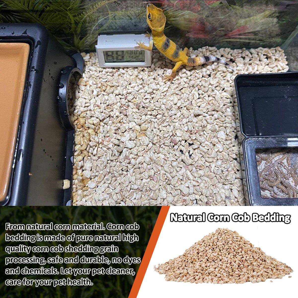 Natural Corn Cob Reptile Bedding Eco-Friendly 1000g Substrate for Reptiles