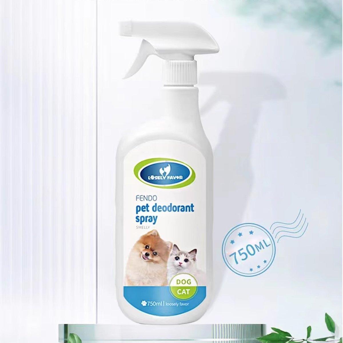 750ml Pet Odor Eliminator Spray for Dogs and Cats - Indoor Cat Litter Freshener