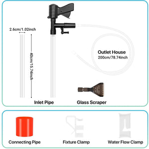 Efficient Fish Tank Gravel Cleaner Multi-functional 6-in-1 Cleaning Kit