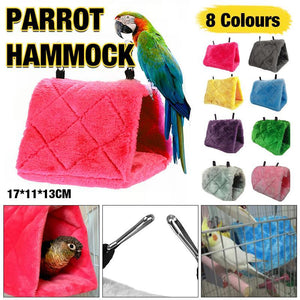 Warm Bird House Parrot Hammock