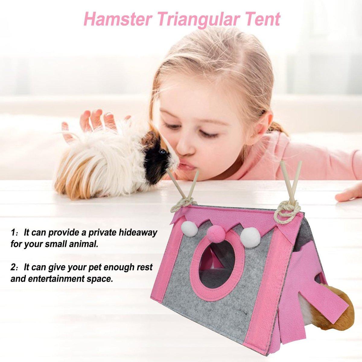 Cozy Hamster Tent - Colorful and Fun Hideaway for Small Pets