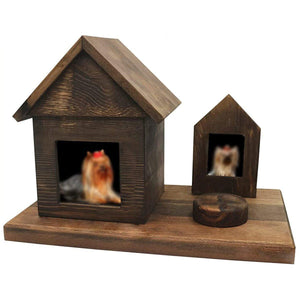 Pet House Urns Dog Cat Ashes Urn with Photo Frame