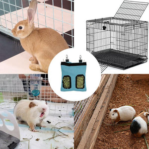 XS/XL Rabbit & Rat Hay Feeder Pouch - Hanging Pet Food Storage for Slow Feeding