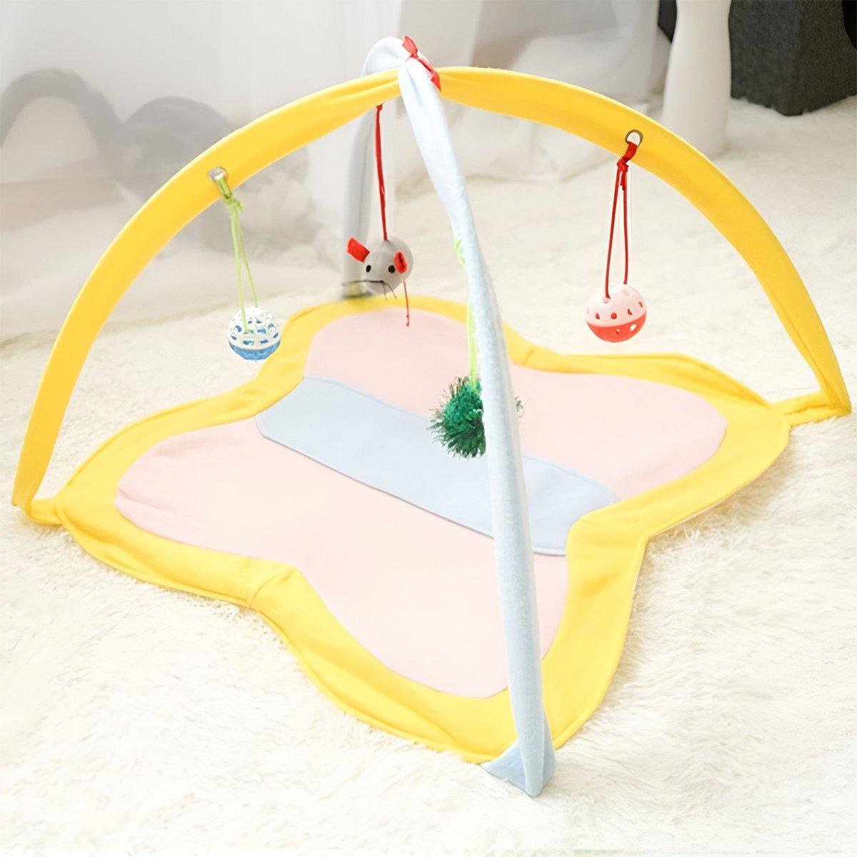 Pet Hammock Cat Breathable Fun Bell Toy Bed Cat Tent