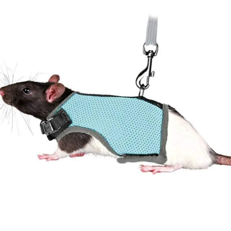 Small Animal Harness Guinea Pig Forret Hamster Rabbit Squirrel Vest Clothes Lead