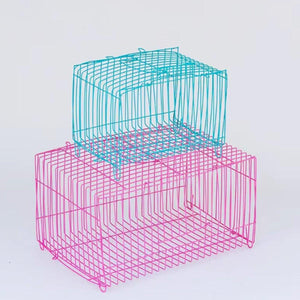 Wire Frame Small Pet Transport Cages Set Durable and Foldable 10 Pack