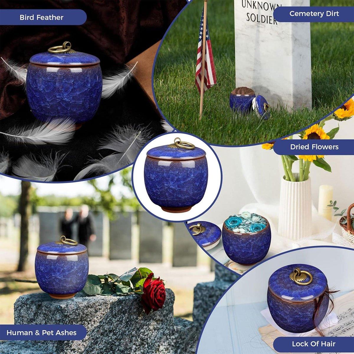 Small Pet Urn for Ashes Memorial Keepsake Urns for Dog Cat Cremation Remains