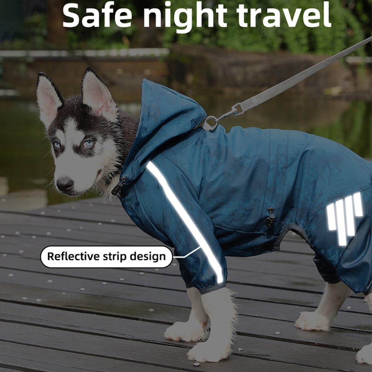 Waterproof Dog Raincoat for Small Medium Large Dogs