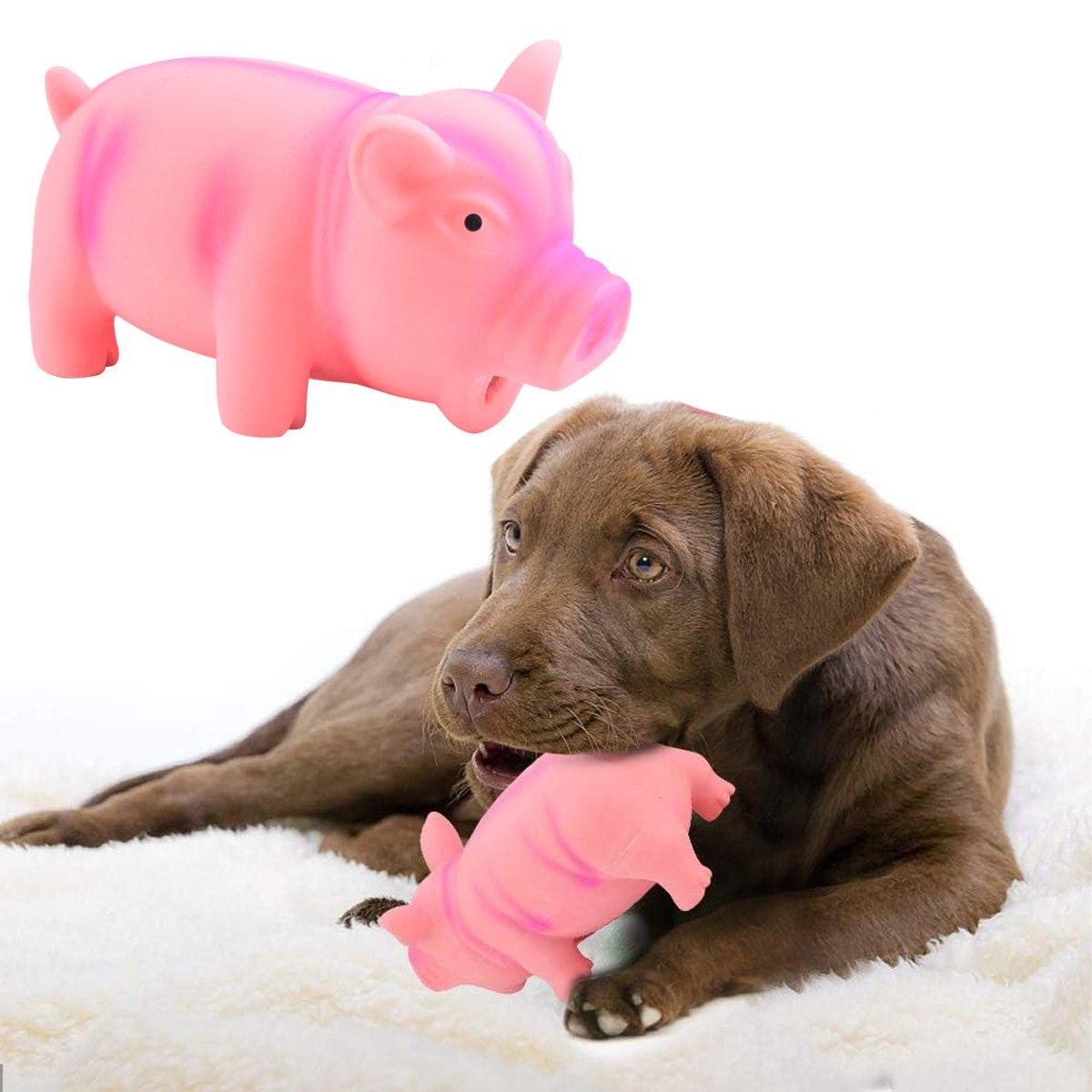 Latex Pig Dog Toy Sounding Pet Chew Toy for Teething Puppies