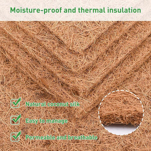 10pcs Chicken Nest Box Liners Coconut Fibre 11.8x11.8 Inches