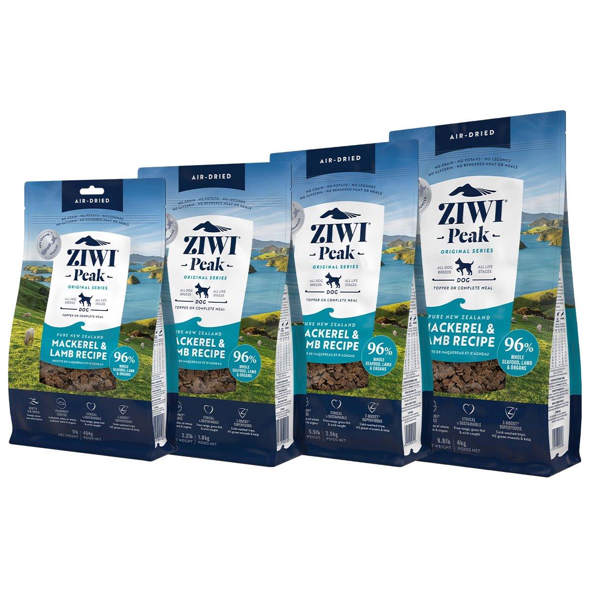 ZIWI Peak Air-Dried Mackerel & Lamb Dog Food