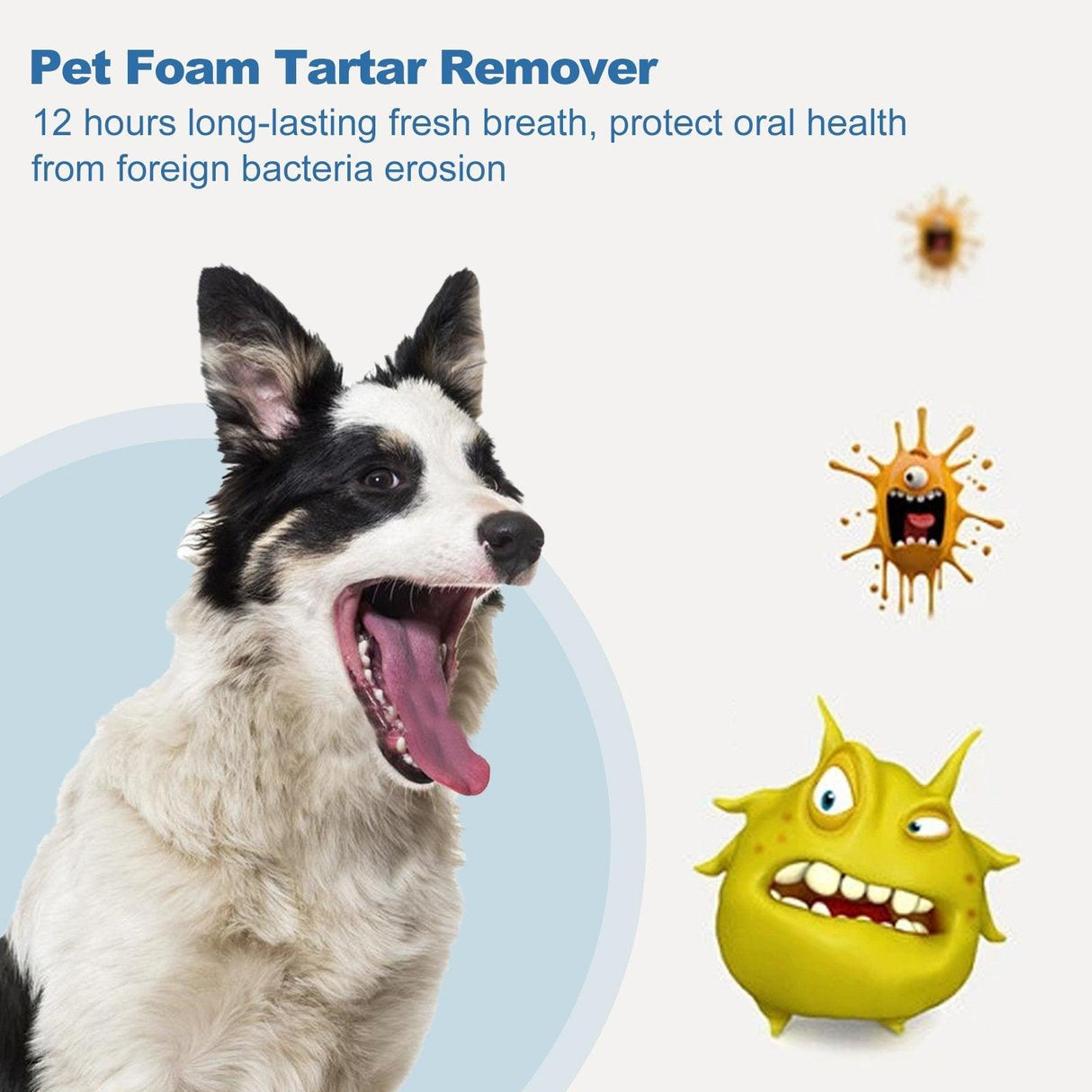 Pet Oral Foam Gentle Tartar Remover for Dogs & Fresh Breath Dental Care