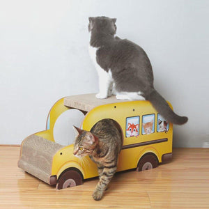 Interactive Car-Shaped Cat Scratching Board for Active Cats