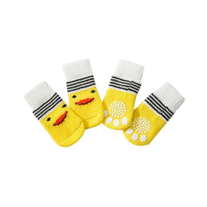 Dog Socks Non-Slip Grip Slip Anti-Skid S M L - Puppy Cat Pet Shoes Slippers