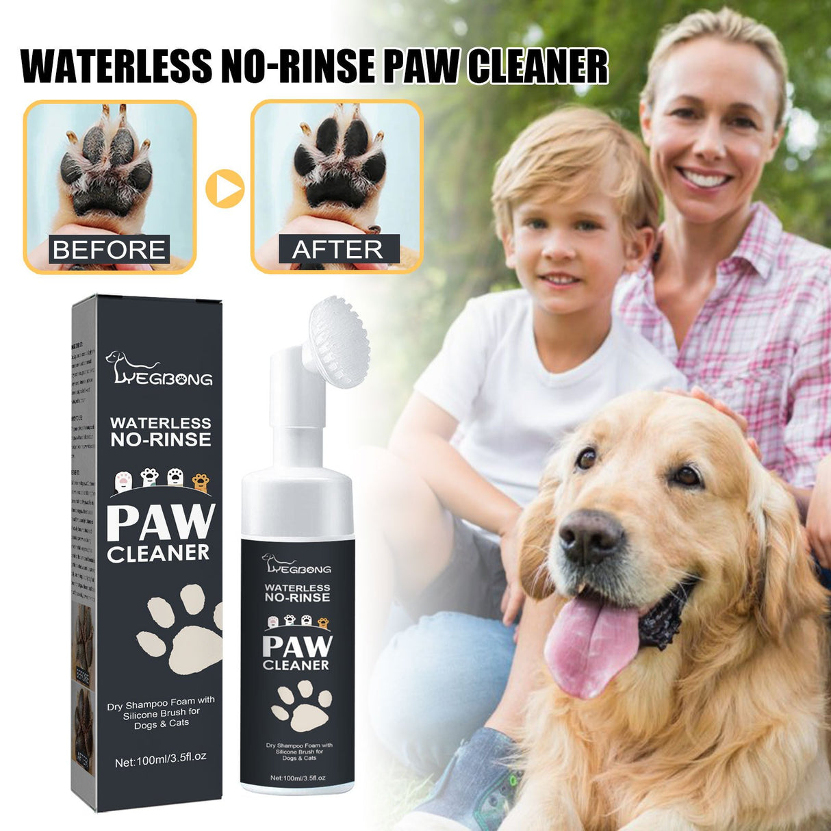 Pet Paw Cleaner Dog Cat Paw Deep Cleaning Foot Pad Care Agent