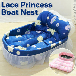 Princess Style Lace Cat Bed Cozy and Elegant Pet Bed for Small Cats & Dogs