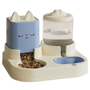 Pet Cartoon Feeding Bowl Universal Water Feeder Cat Dog Food Dish Durable Stand