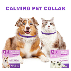 3/4pcs Calming Collar for Cats and Dogs Soothing Pet Relief Collar Long Lasting