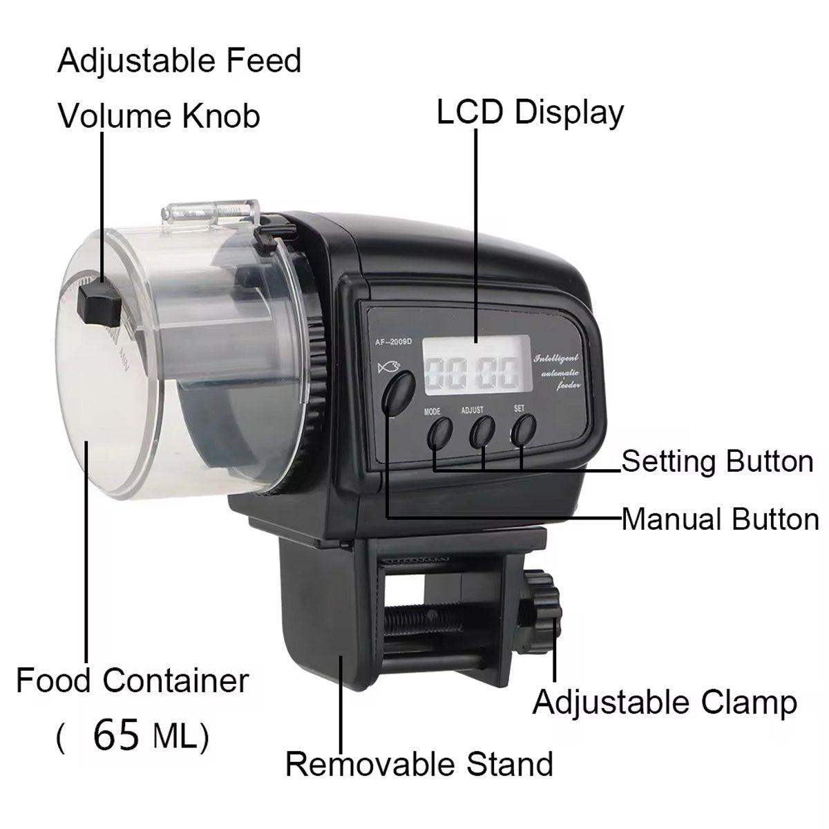 Reliable Automatic Fish Feeder for Convenient Aquarium Care