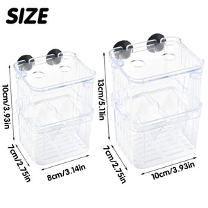 Transparent Guppy Breeding Box for Aquarium Fish Breeding and Isolation