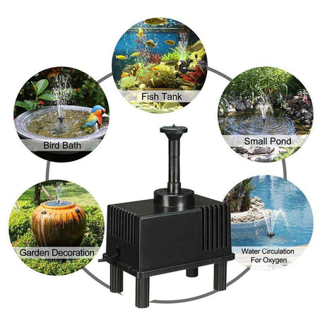 Solar Fountain for Garden and Pond with Filter Pump