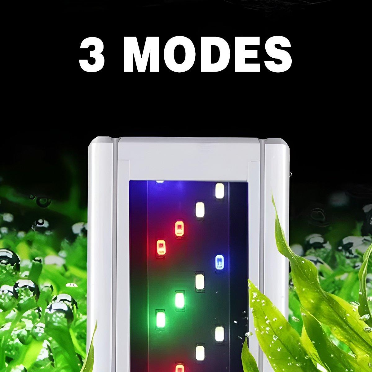 LED Colour Changing Aquarium Light Fish Tank Floor Water Grass Bracket Lamp Clip