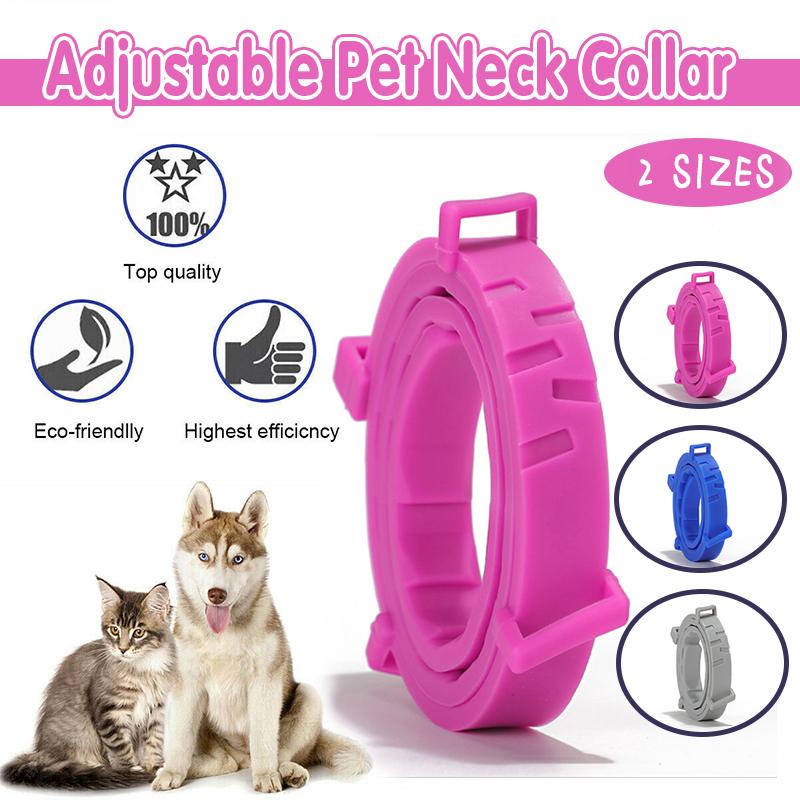 Flea and tick collar for cats with adjustable fit and waterproof design