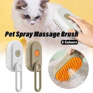 Pet Spray Massage Brush for Cats and Dogs