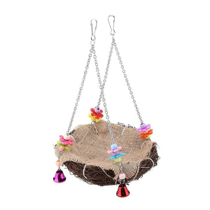 Small and Medium-Sized Bird Swing Toy Parrot Rattan Nest