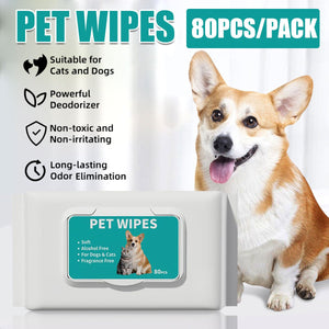 Gentle Ear Care Wipes for Healthy Ears Pet Ear Cleaning Wipes for Dogs and Cats