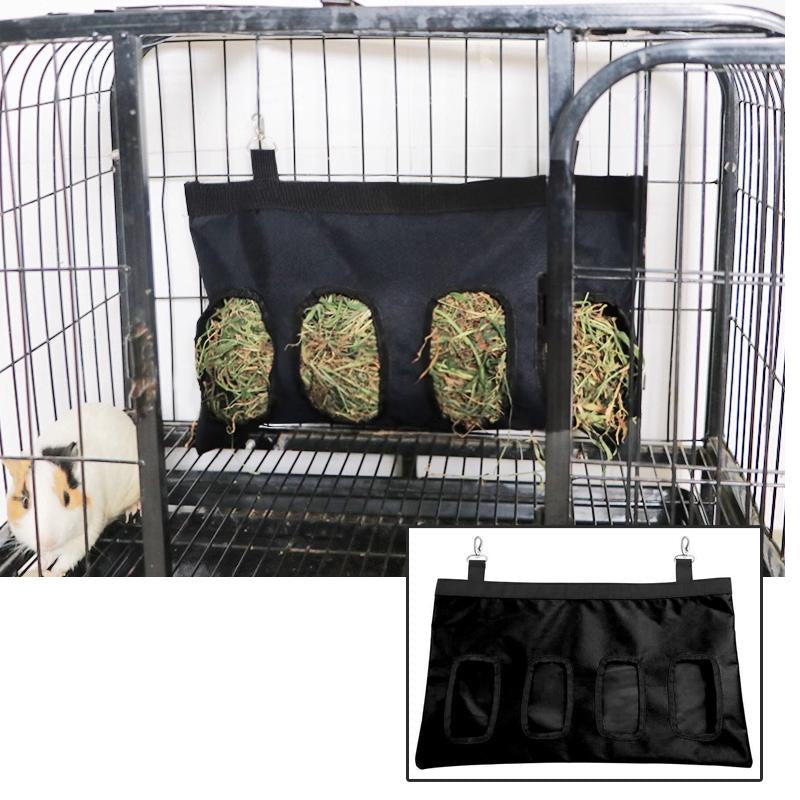 XS/XL Rabbit & Rat Hay Feeder Pouch - Hanging Pet Food Storage for Slow Feeding