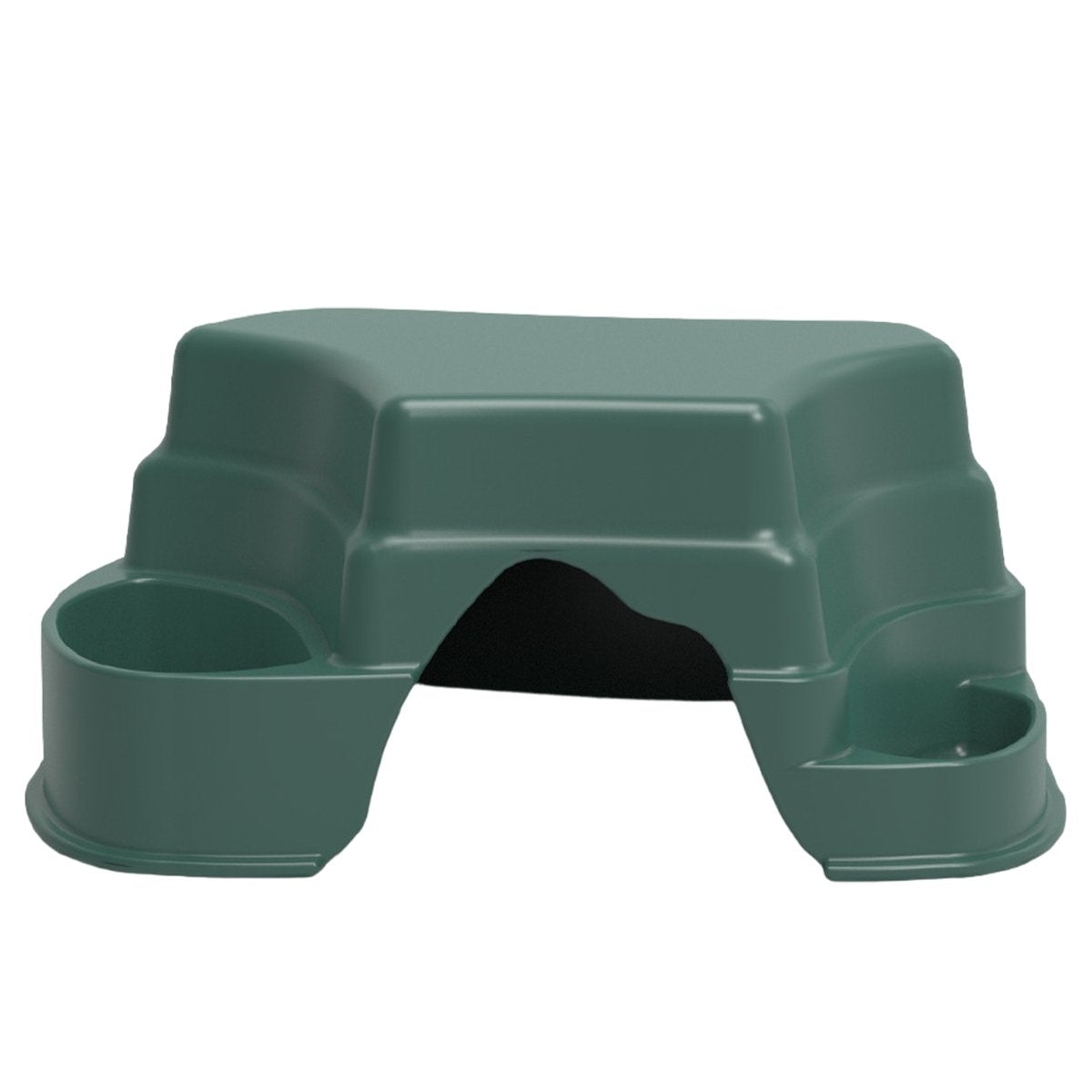 Multi-functional Reptile Cave with Food Basin Water Basin