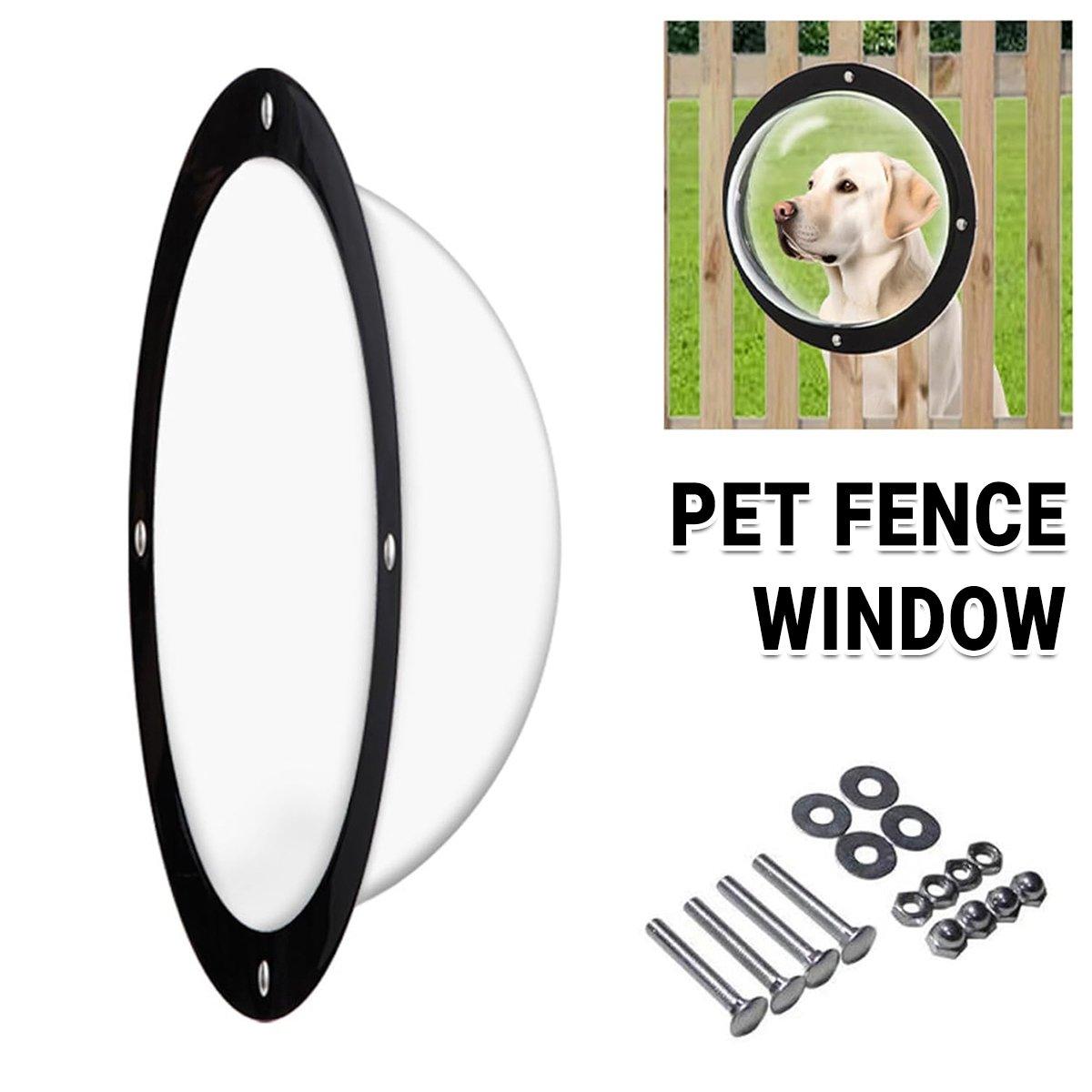 Acrylic Dog Window Semi-round Cover Pet Fence