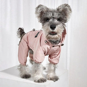 Waterproof Reflective Pet Raincoat with Hood Dog Coat S-XXL