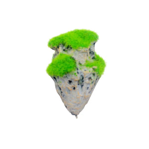 Floating Rock with Artificial Moss for Aquariums Decorative Aquarium Rock