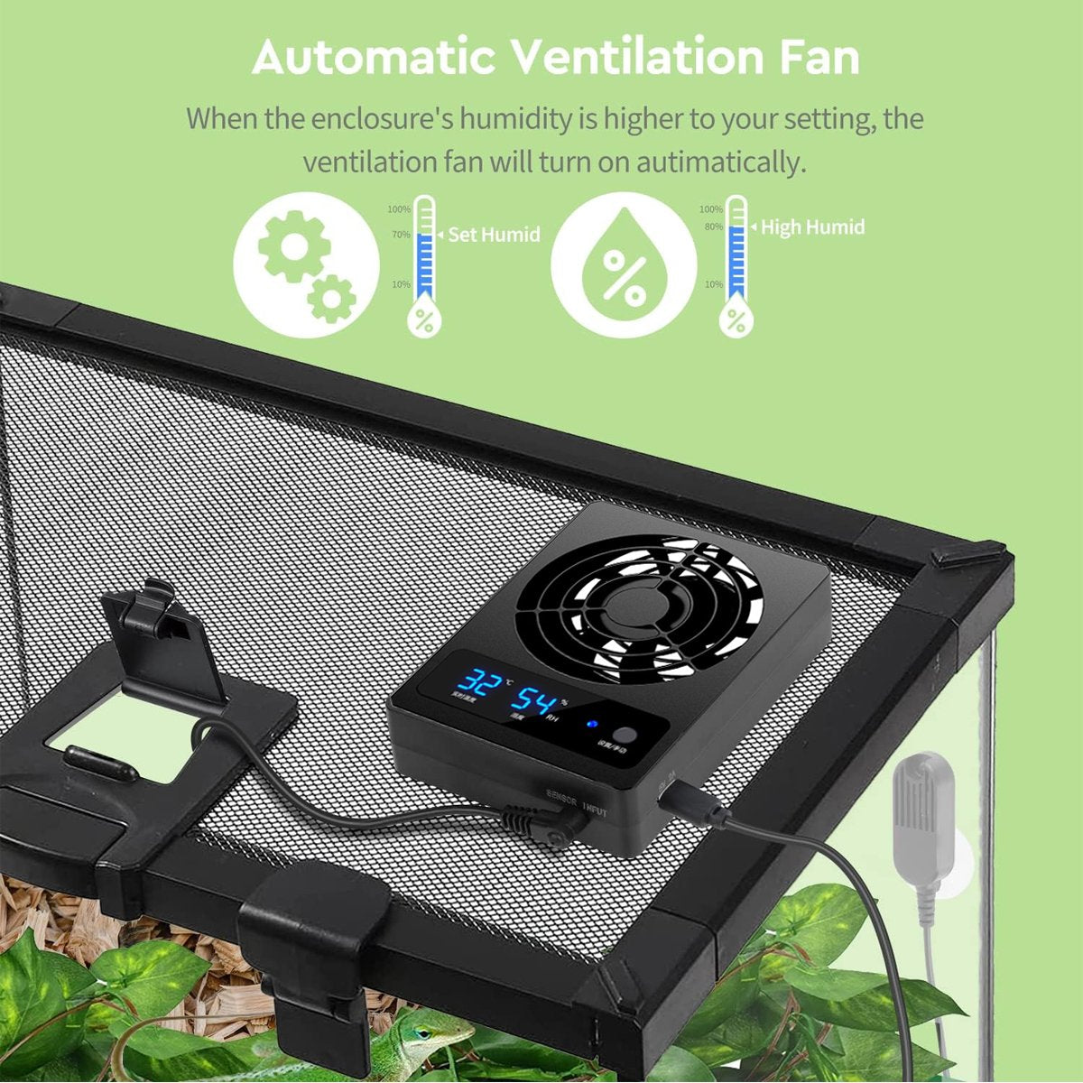 Intelligent Aquarium Fan for Temperature Control