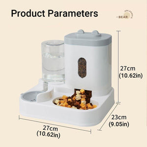 Automatic Pet Feeder and Waterer for Cats and Dogs 10-Day Capacity