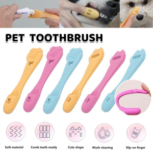 Pet Finger Toothbrush for Dog Cat Puppy Teeth Cleaning Soft Brushing Tool Care