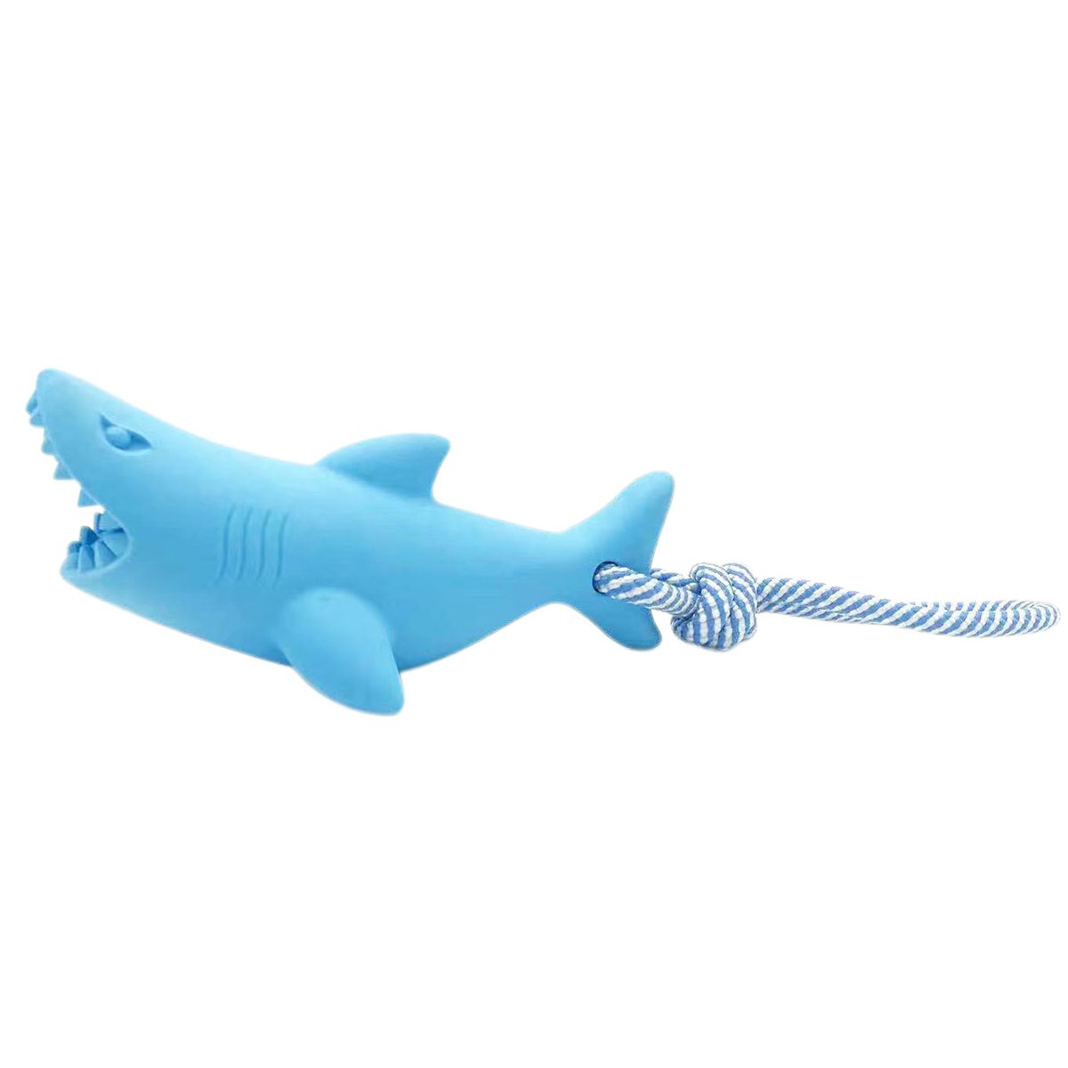 Interactive Dog Chew Toy Blue Shark Floating Pet Toy